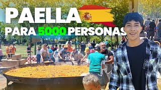 ASI es una PAELLA GIGANTE en España / La paella mas gigante de Salamanca🇪🇸