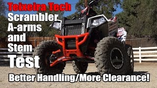 Polaris Scrambler and Sportsman A-arms and Steering Stem Upgrades from Teixeira Tech: Product Test