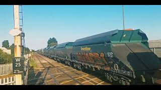 66601 The Hope Valley heading through Whittlesea to Middleton Towers near King's Lynn in Norfolk.