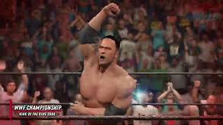 wwe wrestling 2k24  the Rock   Championship  in the world