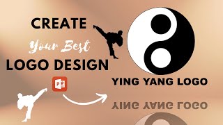 How to Create YING YANG LOGO in PowerPoint #design #tutorials #logo #easyediting #powerpoint