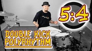 5:4 Double Kick Drum Polyrhythm