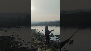 Fishing in river🎣Rod cost ponch river🐟 #fishing#hook#shikari#shorts