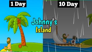 Surviving 30 Day's On An Island 🏝️ | Jhonny Island Game | Johnny's Island Gameplay Hindi