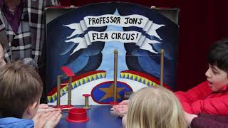 Prof Jon Flea Circus in Keighley shopping centre