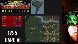 /Command & Conquer Red Alert Remastered/ (Skirmish) 1VS5 HARD AI  I South America I