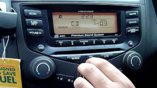 HONDA ACCORD 2.2 I-CTDI 6 DISC CD PLAYER