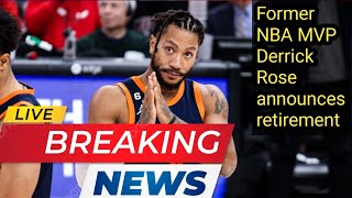 Former NBA MVP Derrick Rose announces retirement #nba #basketball #news #usa