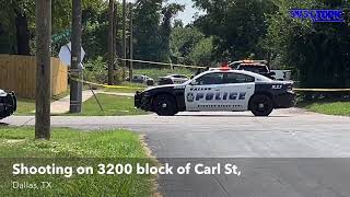 Shooting on 3200 block of Carl St, Dallas, TX