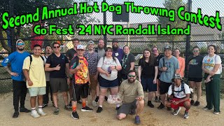 Hot Dog Throwing Contest - Randall Island NYC Go Fest 2024