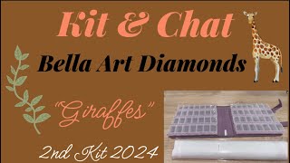 Diamond Painting Kit & Chat - Bella Art Diamonds Giraffes - Second kit for 2024!