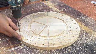 Breakthrough Woodworking Project // Making A Simple And Easy Wall Clock For Beginners