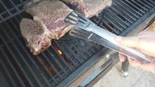 How long does it take the Weber SmokeFire to get to 600 degrees Grilled Porterhouse Steaks