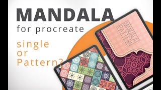 Mandala Brush Sets for Procreate, What is the Difference between Single and Pattern sets?