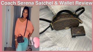 Coach Serena Satchel Signature Print Review | Tabitha Marie