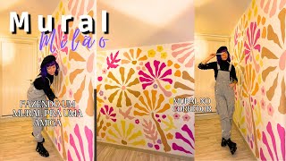 FAZENDO UM MURAL PRA UMA AMIGA EM MILÃO - Mural floral colorido, mural rosa, dicas de mural