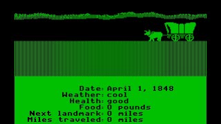 Coding Train Live:  Riding the Oregon Trail 1