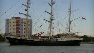 Tenacious Tall Ship leaving Portsmouth Harbour 03/10/2021