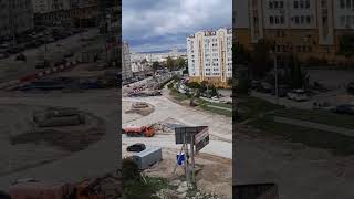 19.10.2024 Продолжаются работы, по строительству дорог ул.Шевченко-пр.Столетовский