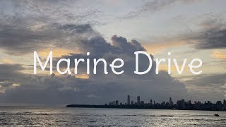 Evening walk at Marine Drive - Mumbai | 4K Walking tour Mumbai | Nariman Point