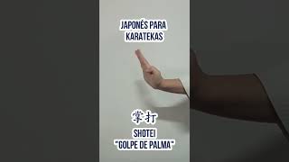 Vocabulario Karate: Técnica básica de manos #shorts