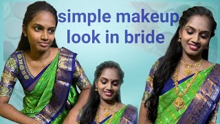 Simple makeup 💄 looks in bride 👰 #simplemakeup