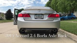 2014 Accord Borla Axleback Startup