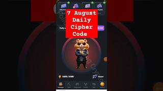 7 august hamster daily cipher code | today's  hamster Kombat daily morse code 7 august