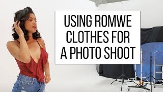 Romwe Try On Haul & Review | Wearing Romwe Clothes at A Modeling Photo Shoot