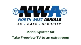 TV Aerial Splitter Kit - quick fix to get TV in another room