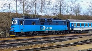 Hrbatá 130 016-9 s Béčkem na Nex 68112 v Třebovicích dne 7.3.2024