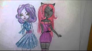 Мои рисунки "monster high" и не только.