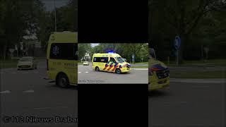 **PRIMEUR** ambulance 21-116 met spoed naar melding in Oss