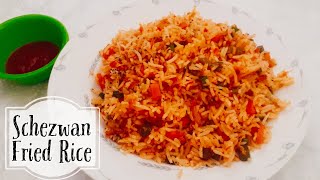 Schezwan Fried rice| Schezwan vegetable Fried rice recipe in Tamil with English Subtitles | Veg Rice