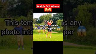 Watch Out Aliens 👽🤣‼️ #golf #funny #trending #shorts