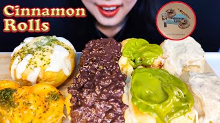 ASMR CINNAMON ROLLS, KOREAN GARLIC CHEESE BREAD, PIZZA ROLL MENTAI | EATING SOUNDS | ASMR INDONESIA