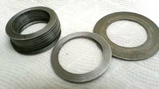 Rotax crankshaft spacer manufacturing to get oil to outer bearings.