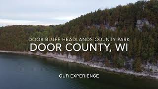 Aerial Odyssey: Door Bluff Headlands County Park, Door County WI | Breathtaking Drone Views 🚁🍃