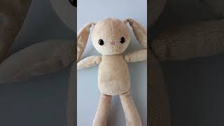 Handmade Plush Bunny 🐰#sewingprojects #cute