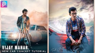 PicsArt Car Concept Photo Editing Tutorial - Vijay Mahar New Concept Inspired Tutorial - Tech Art