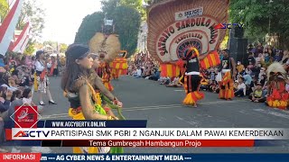 SMK PGRI 2 Nganjuk: Tampilkan Singo Barong, Angkat Khasanah Budaya Jawa Timur di Pawai Kemerdekaan