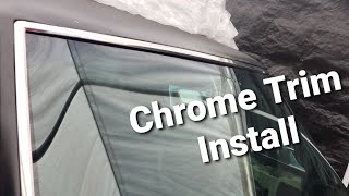 How To Install Front Windshield Chrome Trim | Chevelle