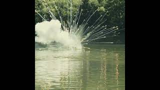 When Styrofoam Coolers Floating in a River Go Bad #Shorts