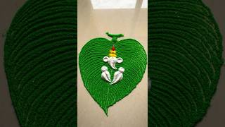 Ganesh Rangoli #trending #rangoli #ganeshchaturthi #ytshorts #shorts