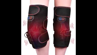 Wireless Heated Knee Wrap Knee Massager Heated Vibration Knee Pads for Pain Relief - Arthritis