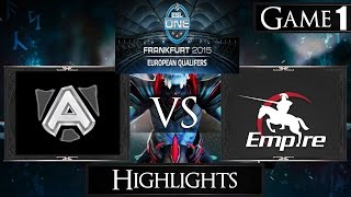 Dota 2 reborn 6 85  Team Empire vs Alliance Game 1 Highlights The Frankfurt Major EU Qualifier