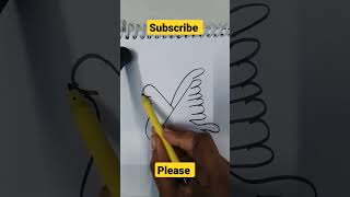 Y=Bird drawing #shorts #viral #art #drawing #youtubeshorts