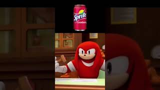 Knuckles Ranks Sprite Flavors #sprite #knuckles #drink #youtube #shorts #viral #memes #summer