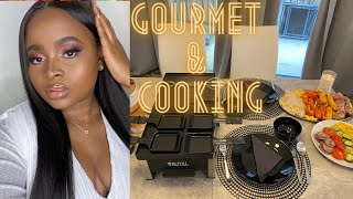 VLOG | HOME UPDATE, COOKING, GROCERY SHOPPING AND GETTING MY FACE BEAT