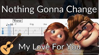 Nothing Gonna Change My Love For You - Guitar Solo Tab Easy